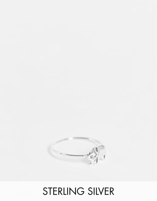Kingsley Ryan sterling silver elephant ring