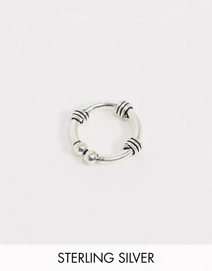 Kingsley Ryan sterling silver faux septum ring with wrap detail