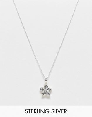 Kingsley Ryan sterling silver gemset star cluster necklace
