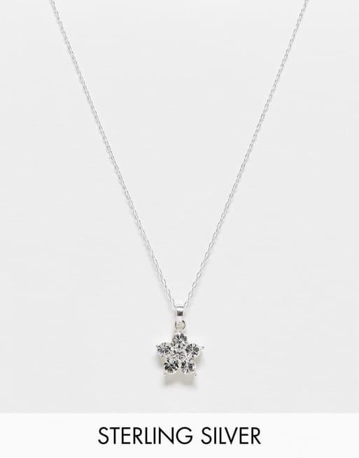 Kingsley Ryan sterling silver gemset star cluster necklace