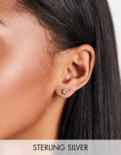 Kingsley Ryan sterling silver gemset stud earrings