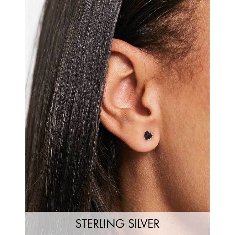 Black stone deals ear studs