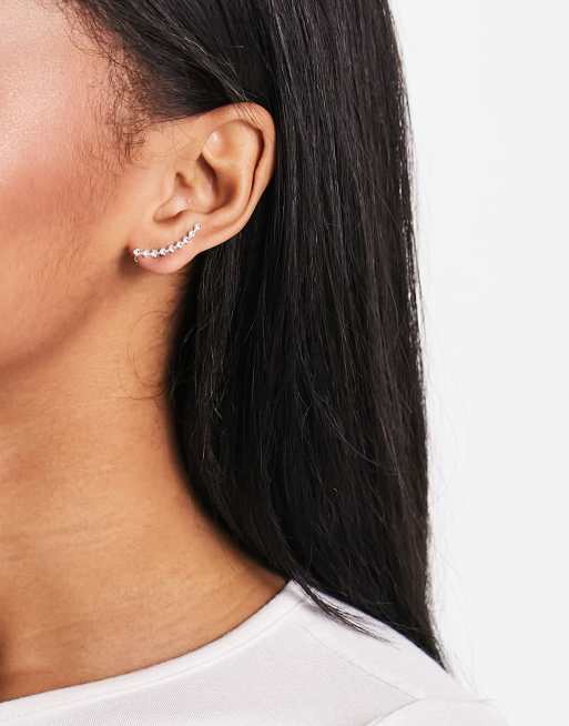 Curved 2024 stud earrings