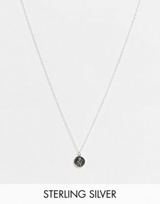 Kingsley Ryan sterling silver necklace with coin pendant