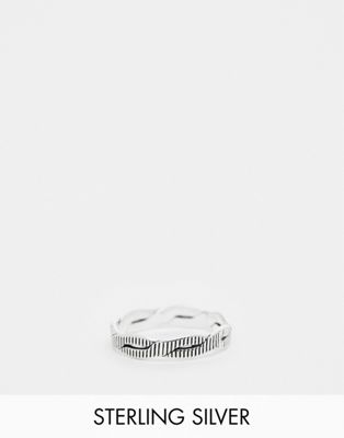 Kingsley Ryan sterling silver overlapping ring in silver