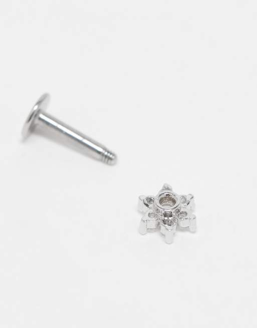 Sterling silver labret on sale stud