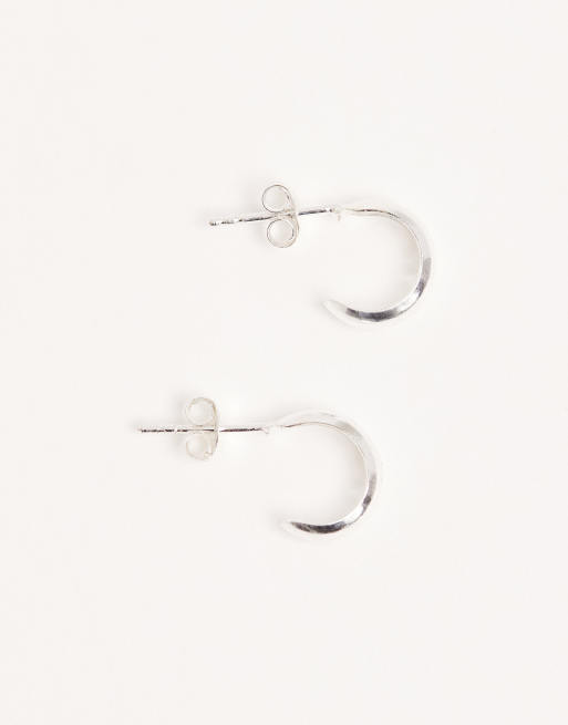 Kingsley Ryan – Stiftörhängen i creolstil av sterlingsilver på 10mm, 2 av 3