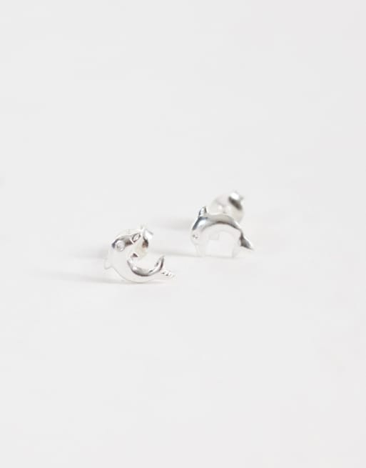 Kingsley Ryan – Stiftörhängen i sterlingsilver med soldesign, 3 av 4