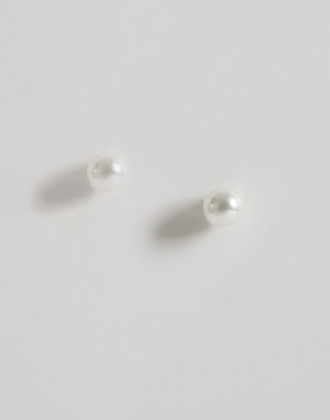 Kingsley Ryan – Stiftörhängen med fuskpärlor, 4mm - view 1