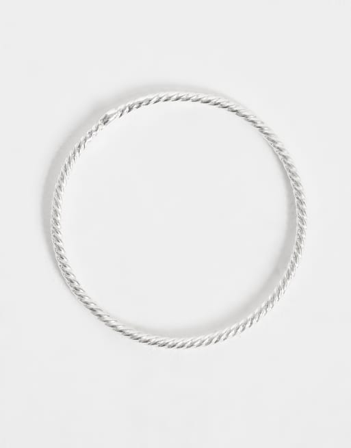 Kingsley Ryan textured ridge band ring in sterling silver, 2 of 3