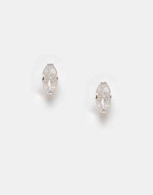Kingsley Ryan Tiny Gem Set Diamond Shape Stud Earrings