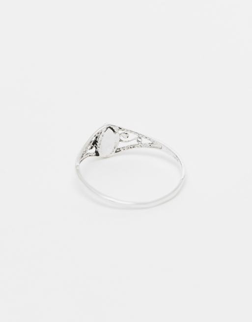 Kingsley Ryan – Tropfenförmiger Ring aus Sterlingsilber mit türkisfarbenem Stein, 2 von 3