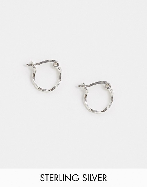 Kingsley Ryan twisted hoop earrings in sterling silver
