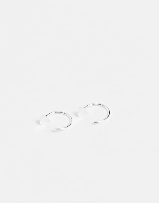 Kingsley Ryan – Umwickelnde Ohrringe aus Sterlingsilber mit Herzdetail, 2 von 4