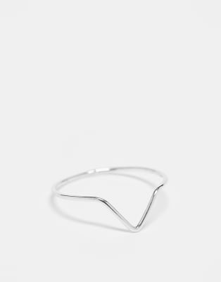 Kingsley Ryan Kingsley Ryan V ring in sterling silver