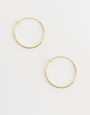 Kingsley Ryan - Vergoldete Creolen, 18 mm-Goldfarben