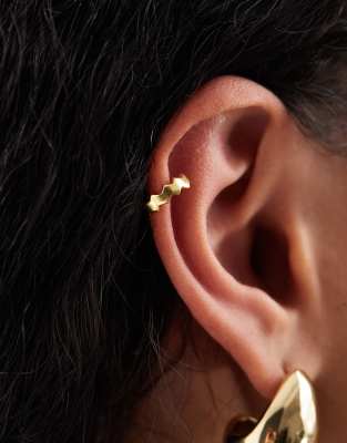 Kingsley Ryan - Vergoldeter Earcuff mit Wellen-Design-Goldfarben