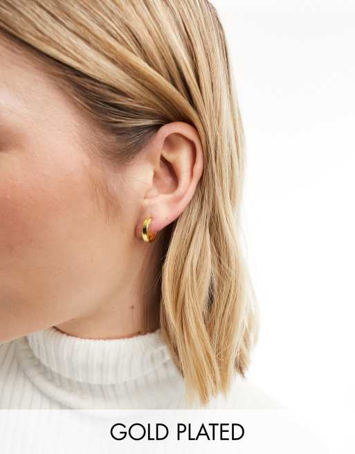 Kingsley Ryan - Vergulde 14mm oorbellen in goud