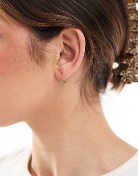 Kingsley Ryan - Vergulde platte oorringen van 10mm - view 1