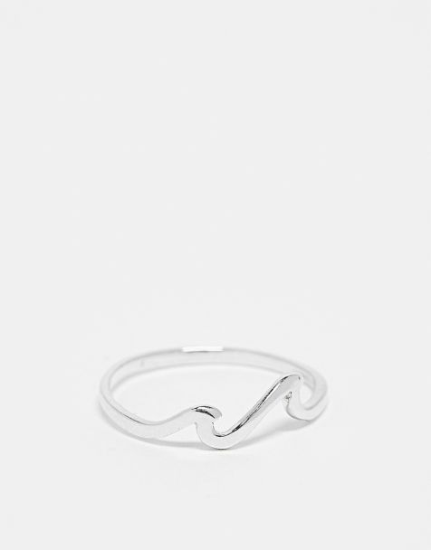 Kingsley Ryan wave ring in sterling silver - view 1