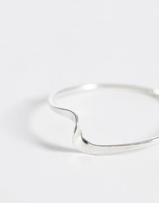 Kingsley Ryan Wave Ring In Silver