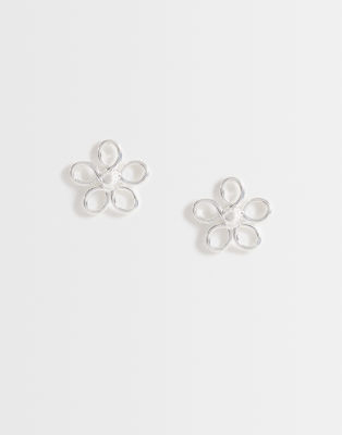 Kingsley Ryan Wire Daisy Stud Earrings In Pattern