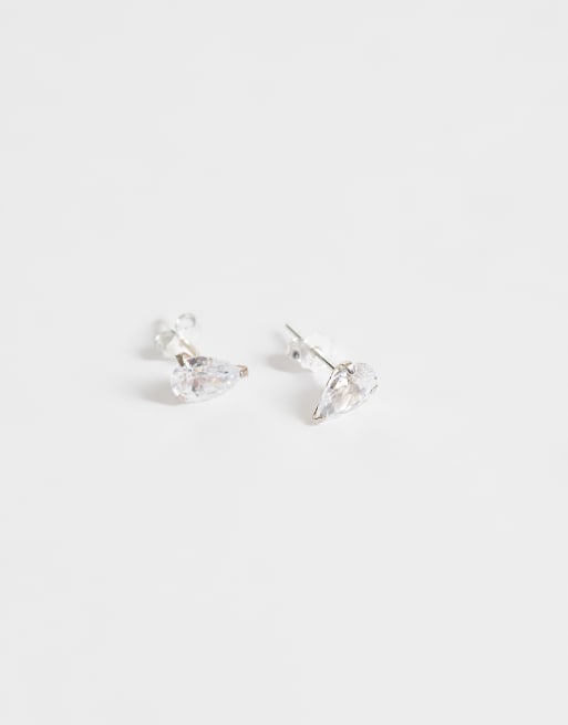 Kingsley Rysan gemset teardrop stud earrings in sterling silver, 2 of 4