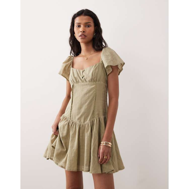 kiss the sky eden textured check drop waist mini dress Nene Thomas Fire Element Spirit Of Flame Angel Fairy In Sunflower Gown–  Ebros Gift main image 0