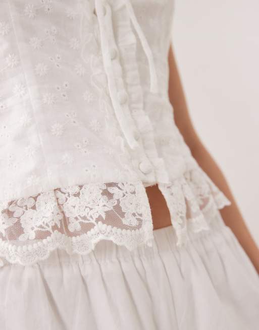 Kiss The Sky - Halle - Top in pizzo bianco, 4 di 4