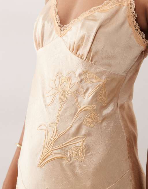sachin and babi light blue dress CADE EMBROIDERED DENIM MINI DRESS main image 1