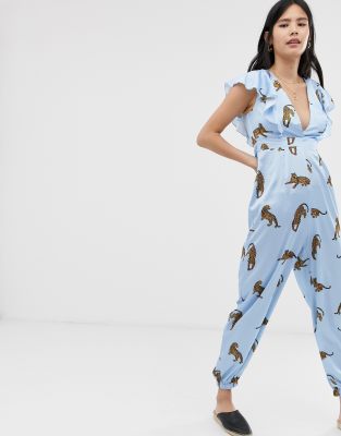 cheetah print jumpsuit