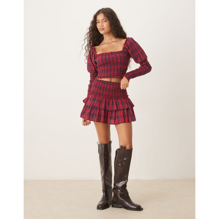 Gingham Asos Midi Skirt 4xl Asos Midi Skirt 2018 New Arrivals