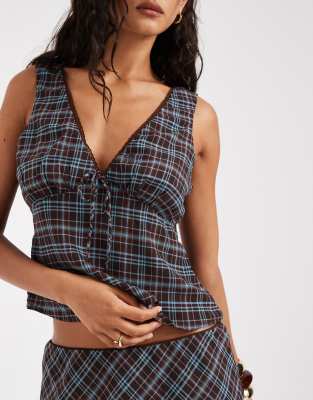 Kiss The Sky V-neck Chiffon Top In Multi