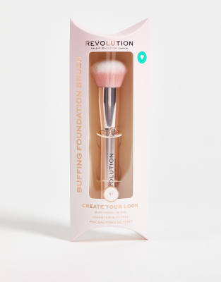 фото Кисть для нанесения тонального крема revolution create buffing foundation brush r7-бесцветный