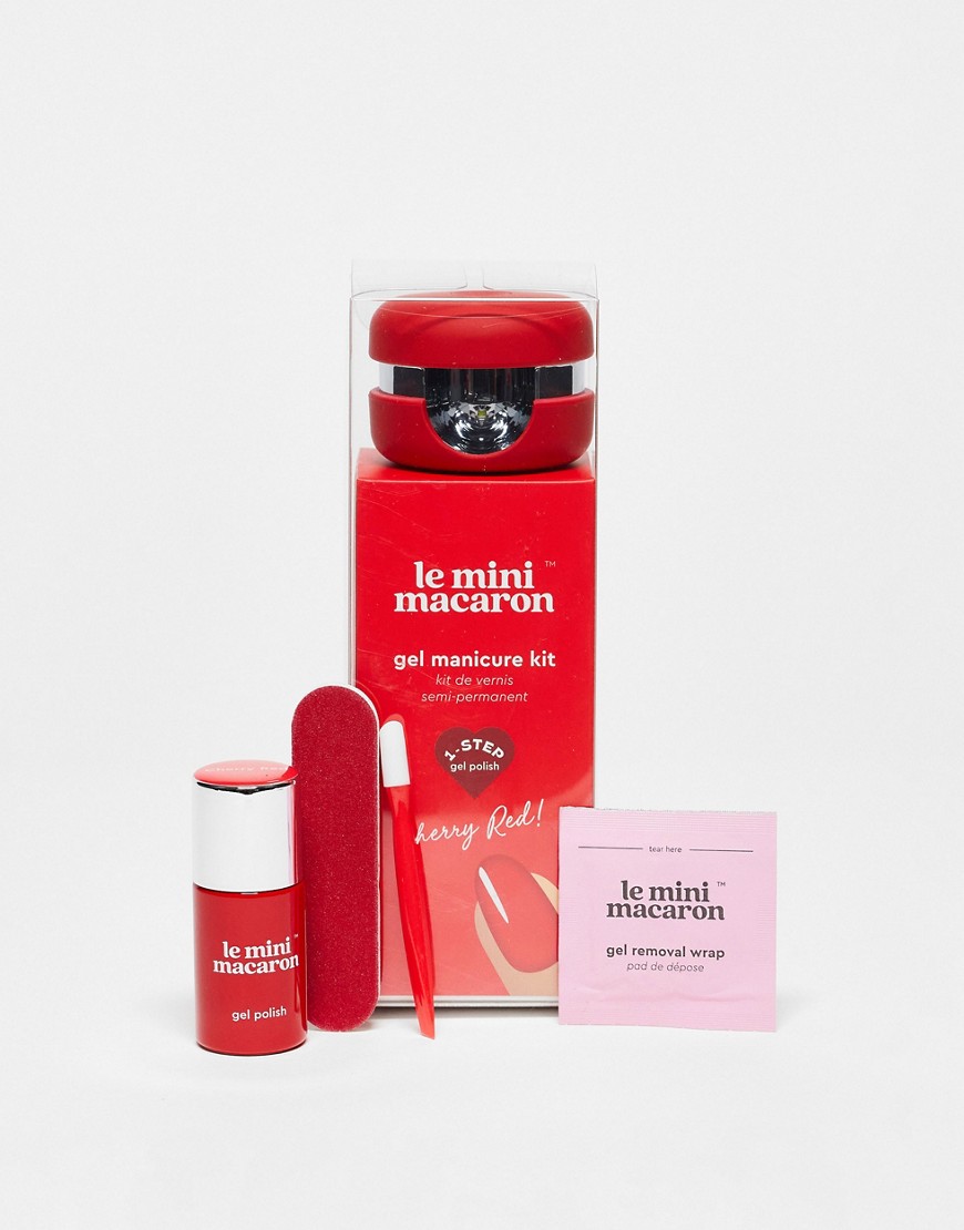 Kit de manicura en gel de Le Mini Macaron - Cherry Red-Rojo