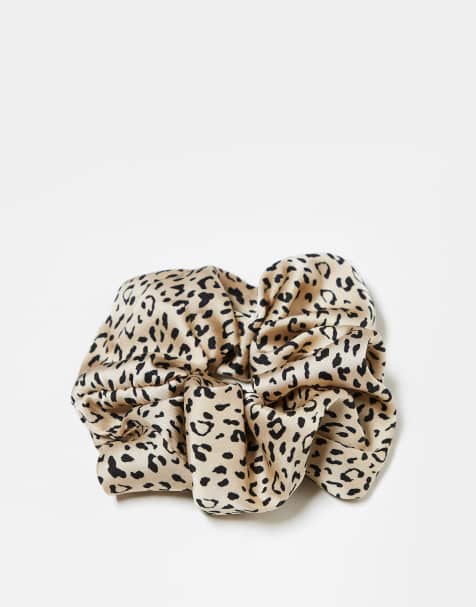 Kitsch - 1 Scrunchie van stof - Luipaardprint - view 1