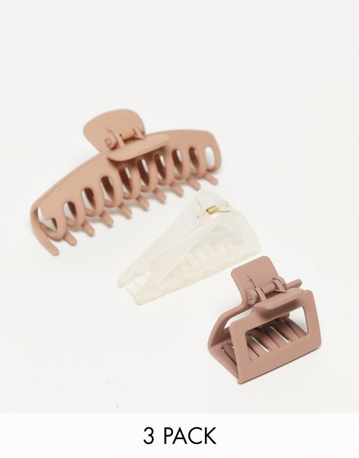 Kitsch Assorted Claw Clip 3 Piece Set - Oversized Claw
