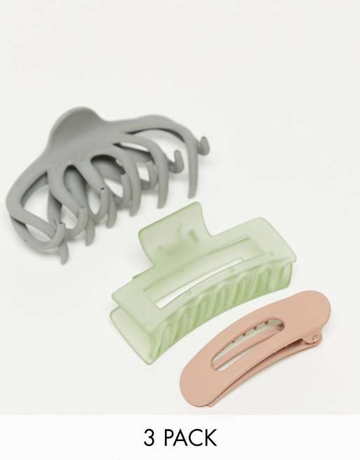 Kitsch – Assorted Claw Clip Set – Set med hårklämmor, 3-pack - Octopus Claw Clip