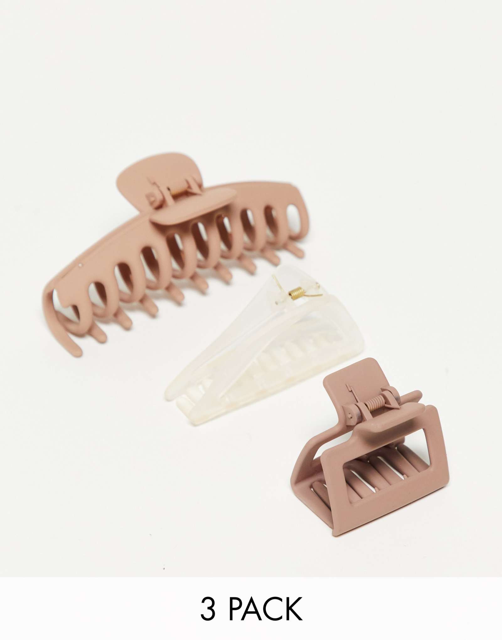 Китч-Ассорти из негабаритных зажимов для когтей, 3 упаковки