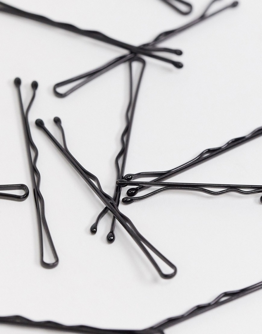 black essential bobby pin 45 pack-No color
