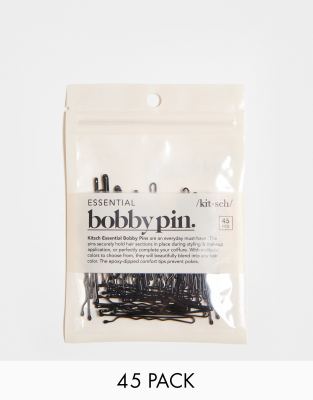 KITSCH BLACK ESSENTIAL BOBBY PIN 45 PACK-NO COLOR,1399