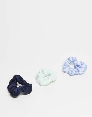 Kitsch Blue Cloud Hair Scrunchies-no Colour In Transparent