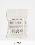 [Kitsch] Kitsch Brown Bun Twist 3 Pack-No colour No Size BROWN