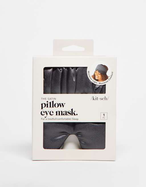 Kitsch Charcoal Satin Eye Mask ASOS