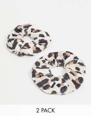 Kitsch - Chouchous en tissu éponge microfibre motif léopard | ASOS