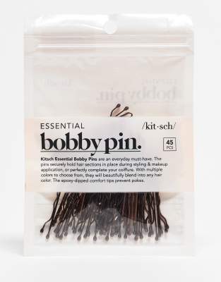 Kitsch Essential Bobby Pins 45 Pack - Brown-no Colour In Transparent