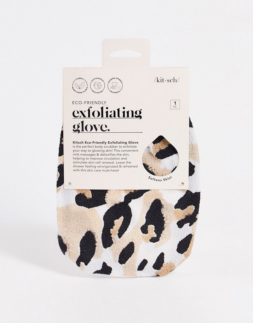 Kitsch Exfoliating Leopard Body Glove - MULTI