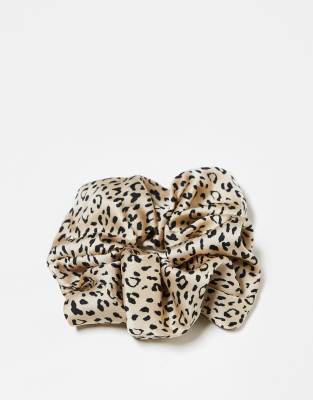 Fabric Brunch Scrunchie - Leopard-No color