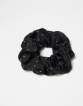 [Kitsch] Kitsch Fabric Rhinestone Scrunchie 1 Pack - Black-No colour No Size No colour