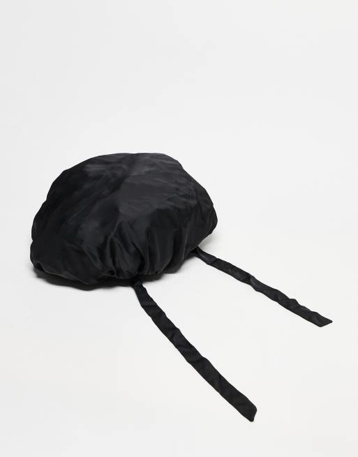 Kitsch - Grand bonnet de nuit ajustable satiné - Noir, 2 de 4